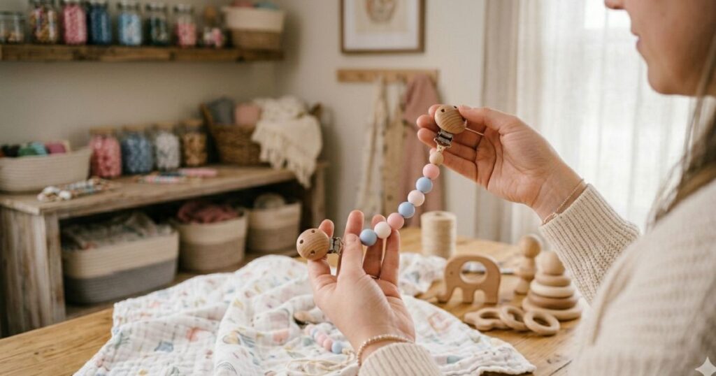 How to Make a Silicone Bead Pacifier Clip